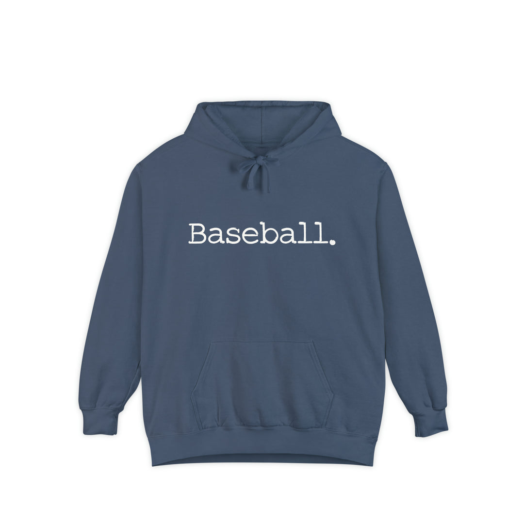 Typewriter Design Baseball Unisex Adult Premium Hooded Sweatshirt