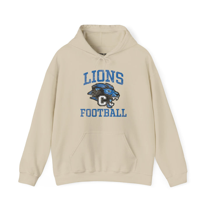 Canton Lions Football &amp; Cheer Unisex Adult Standard Hooded Sweatshirt - Lions Football Design