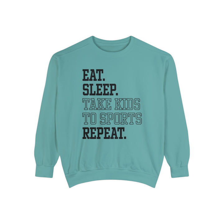 Eat Sleep Take Kids To Sports Repeat Unisex Adult Premium Crewneck Sweatshirt