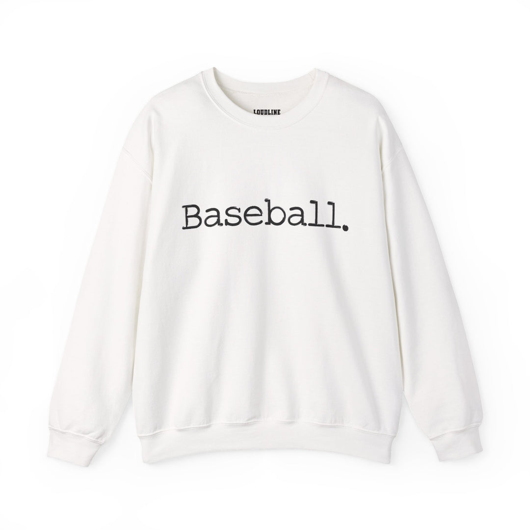 Typewriter Design Baseball Unisex Adult Crewneck Sweatshirt