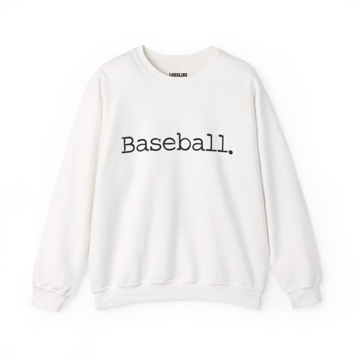 Typewriter Design Baseball Unisex Adult Crewneck Sweatshirt