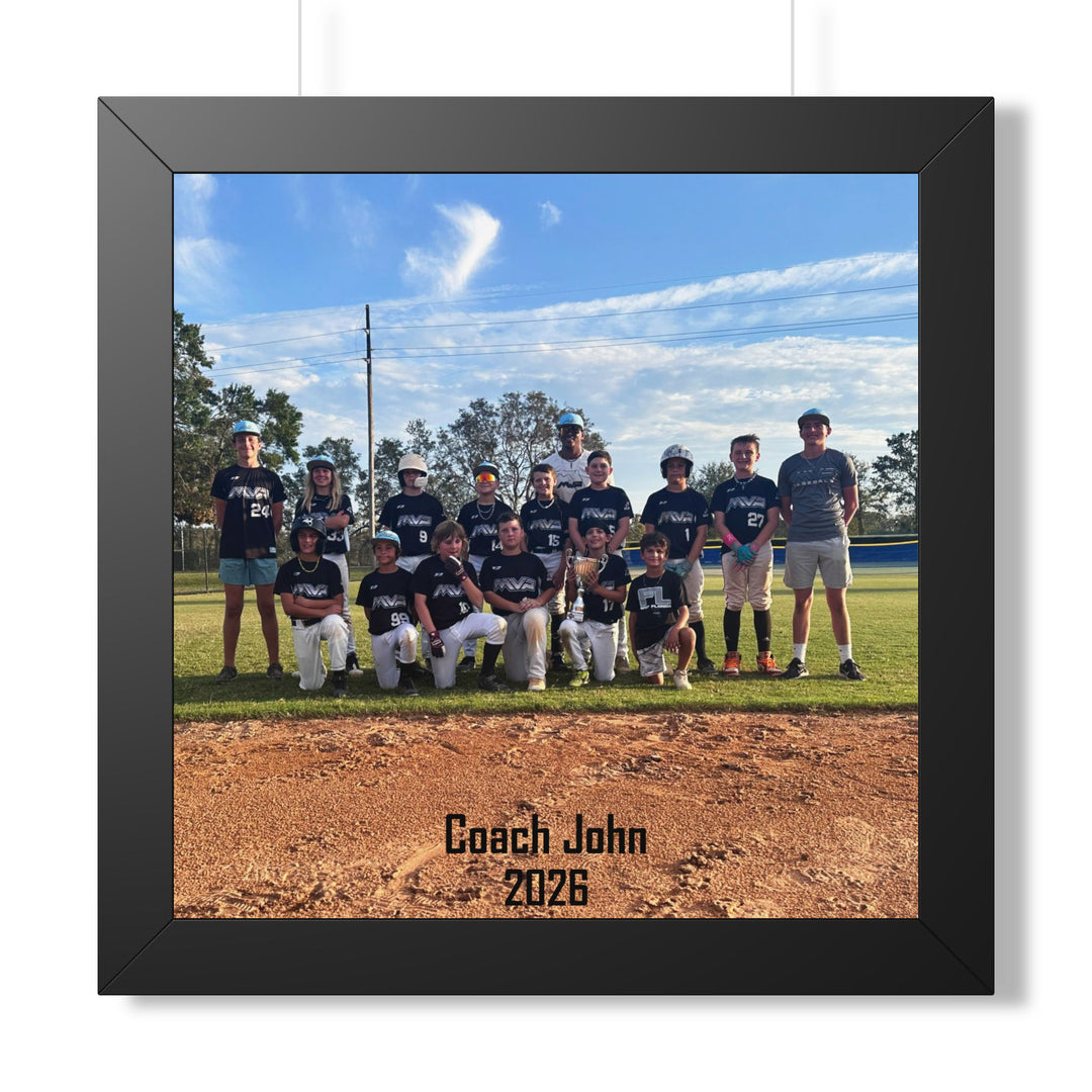 Coach/Team Custom Picture Framed Art
