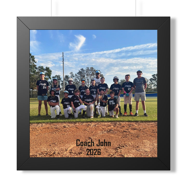 Coach/Team Custom Picture Framed Art
