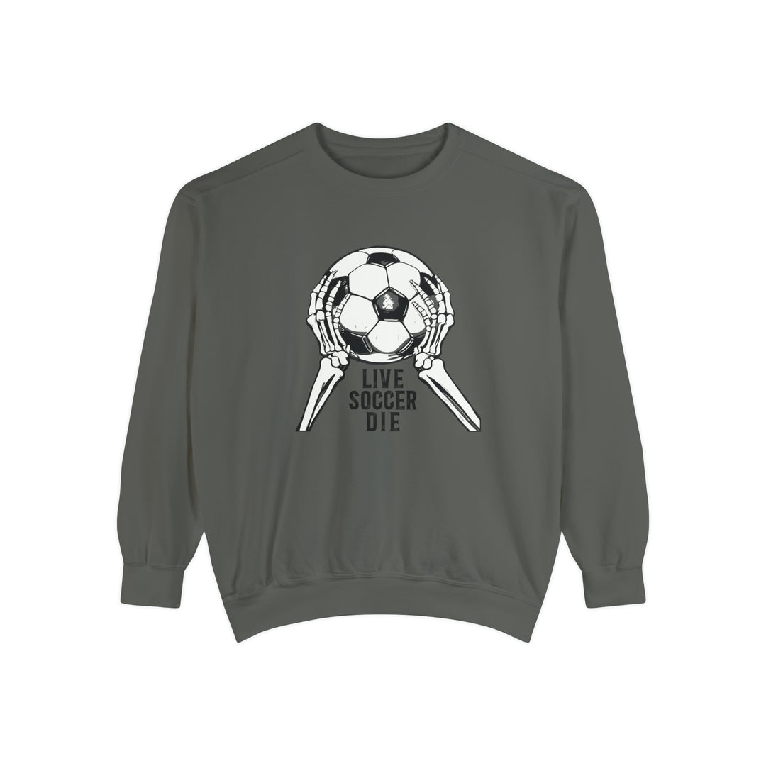 Live Soccer Die Unisex Adult Premium Crewneck Sweatshirt