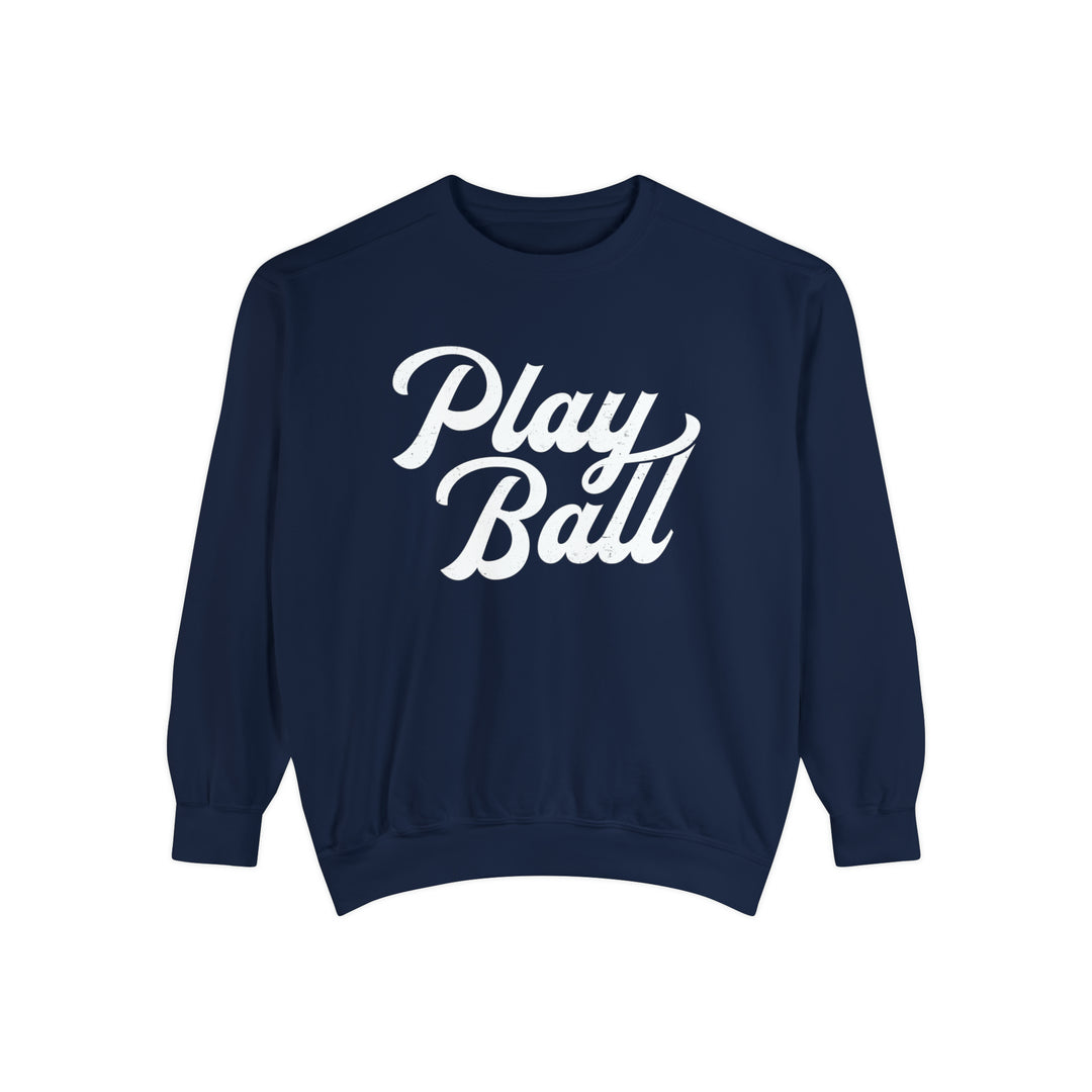 Play Ball Baseball Unisex Adult Premium Crewneck Sweatshirt