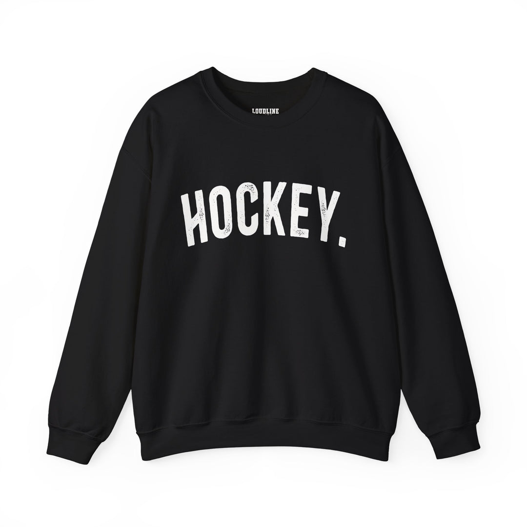 Rustic Design Hockey Unisex Adult Crewneck Sweatshirt