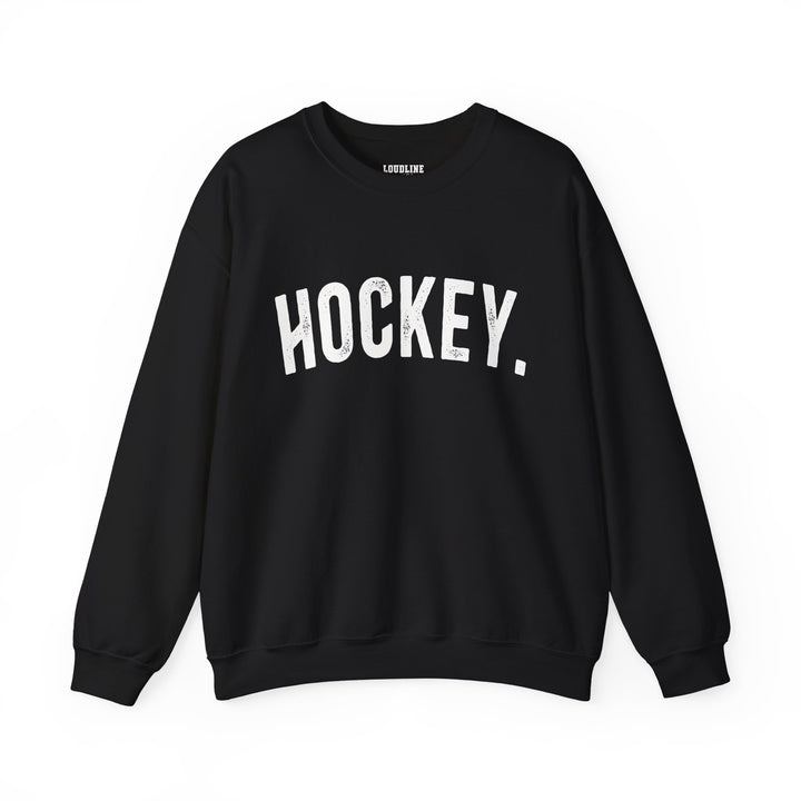 Rustic Design Hockey Unisex Adult Crewneck Sweatshirt