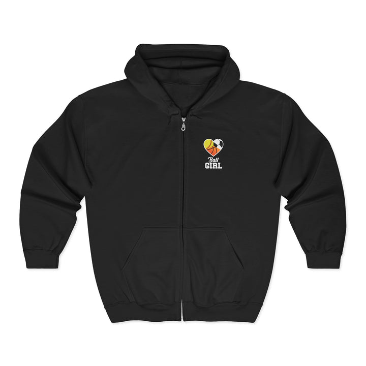 Ball Girl Unisex Adult Full Zip Hooded Sweatshirt