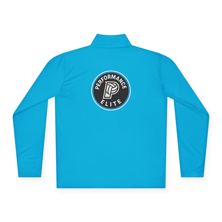 Performance Elite Unisex Adult Long Sleeve Quarter-Zip Pullover w/Front &amp; Back Logo