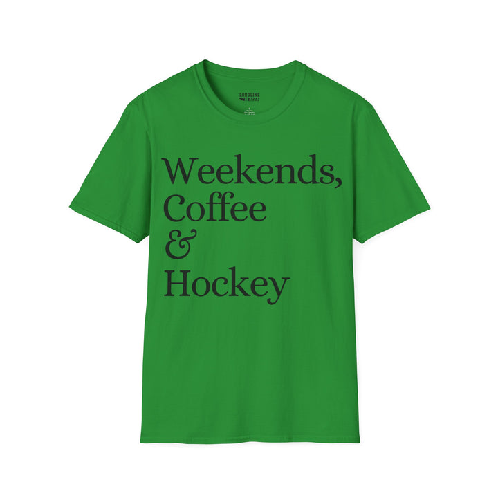 Weekends Coffee &amp; Hockey Unisex Adult T-Shirt