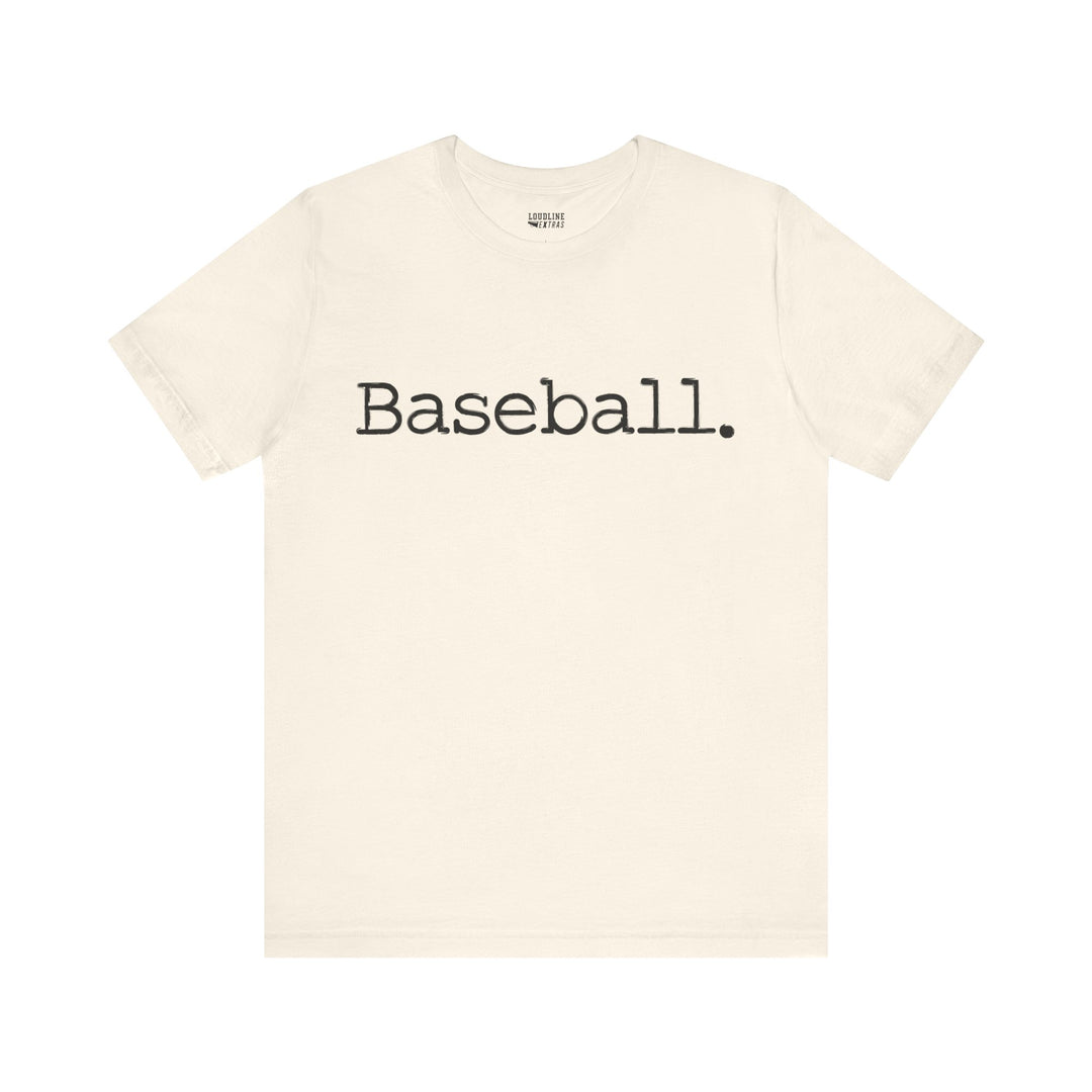 Typewriter Design Baseball Unisex Adult T-Shirt