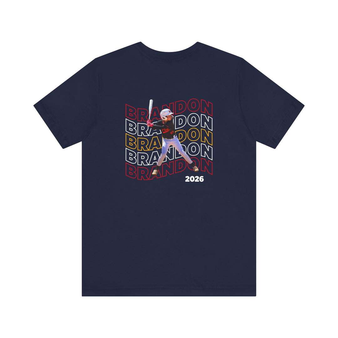Cooperstown Picture Wavy Name Front &amp; Back Design - Unisex Adult T-Shirt