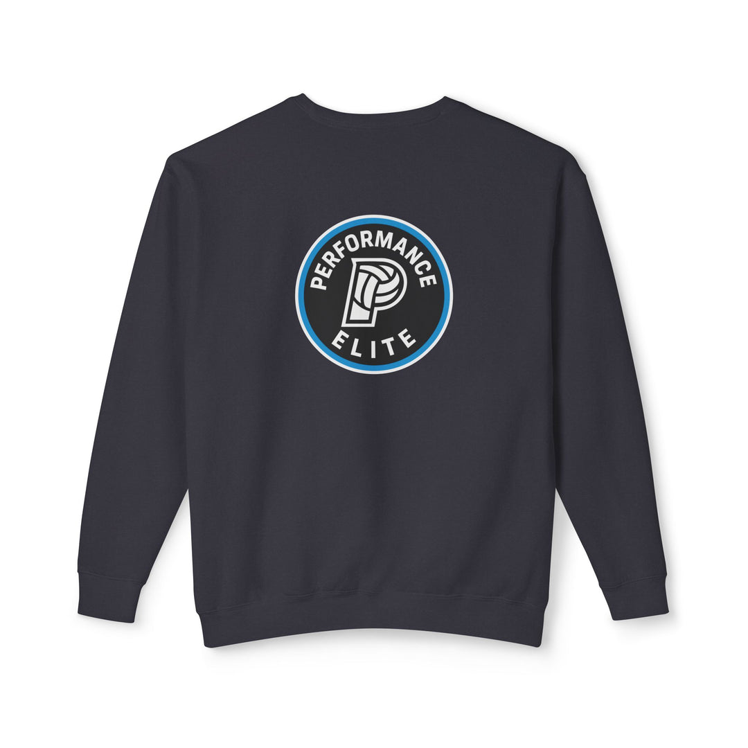 Performance Elite Unisex Adult Premium Crewneck Lightweight Sweatshirt w/Front &amp; Back Logo