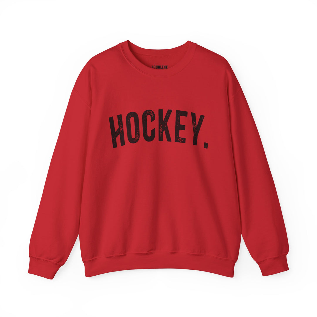 Rustic Design Hockey Unisex Adult Crewneck Sweatshirt
