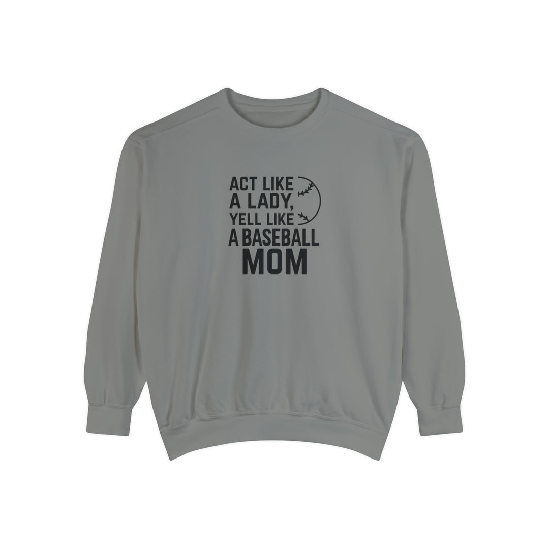 Act Like a Lady Baseball Unisex Adult Premium Crewneck Sweatshirt