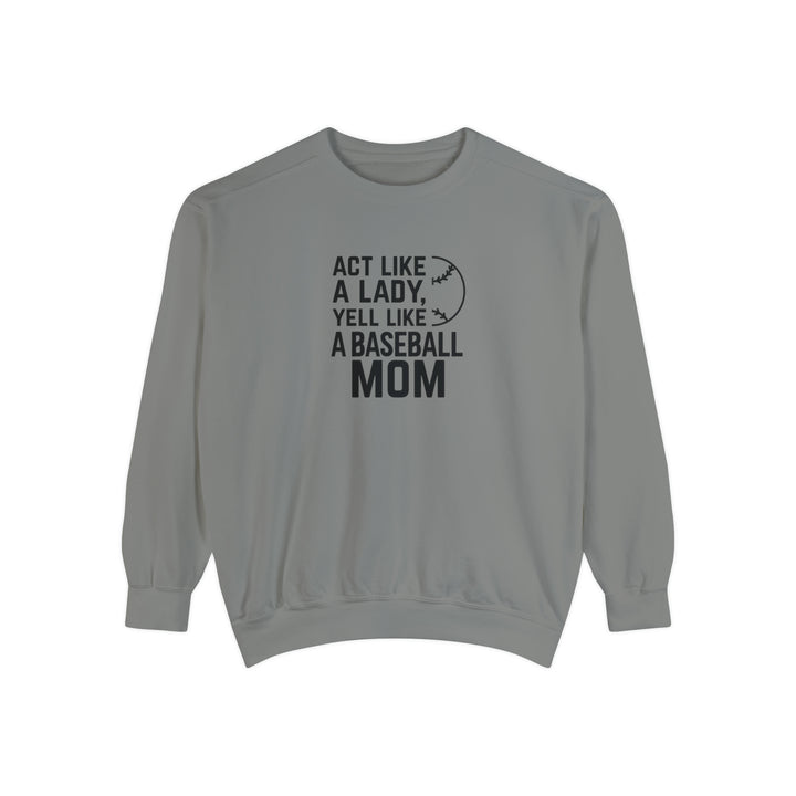Act Like a Lady Baseball Unisex Adult Premium Crewneck Sweatshirt