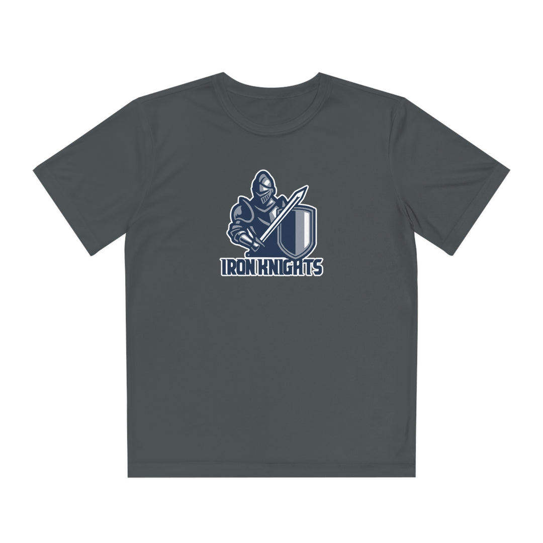 Iron Knights Youth Short Sleeve Competitor Moisture Wicking Tee w/Knight Design and Name &amp; Number on back