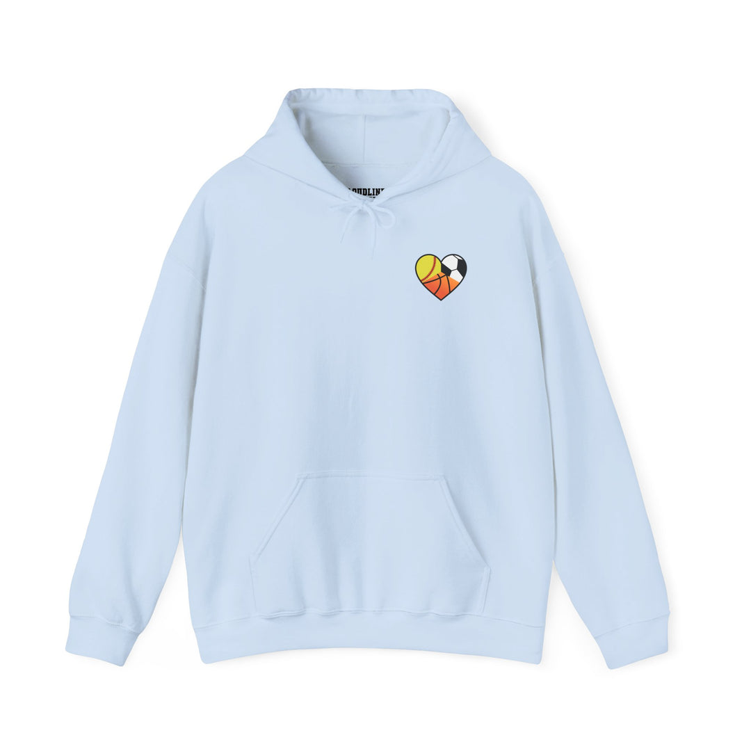 Sports Heart Design Unisex Adult Hoodie