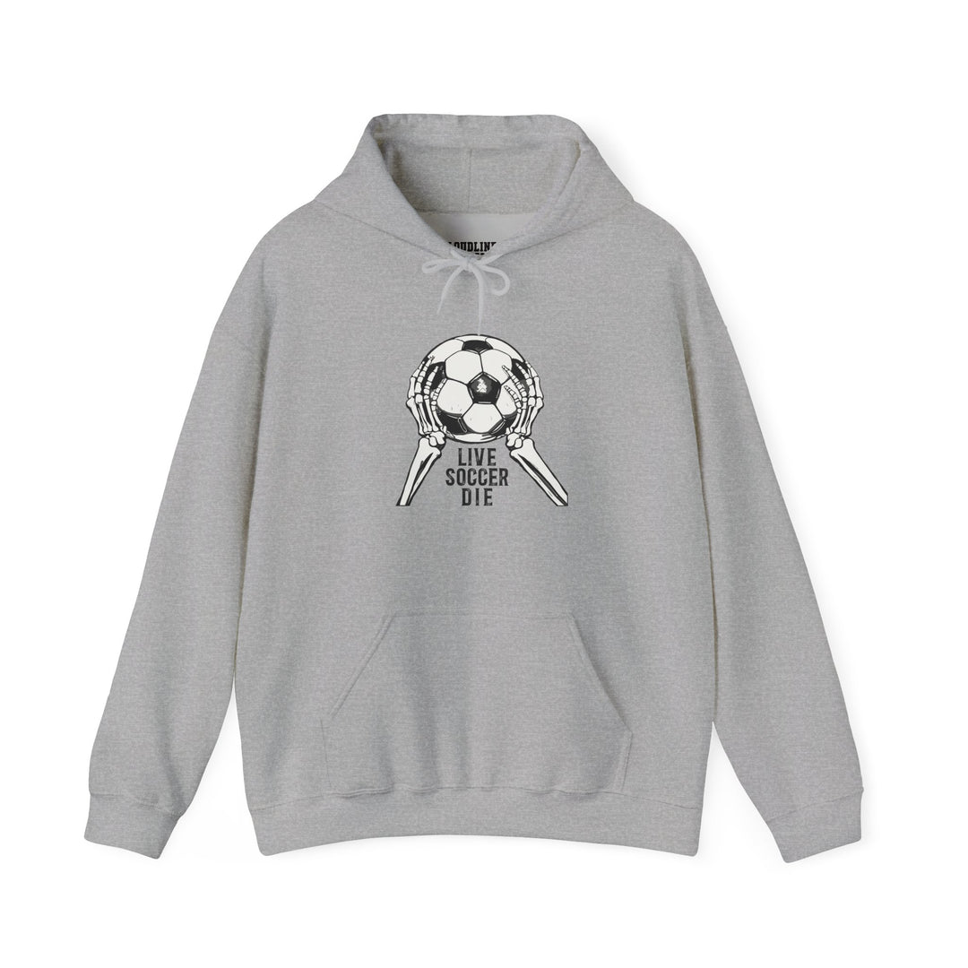 Live Soccer Die Unisex Adult Hooded Sweatshirt