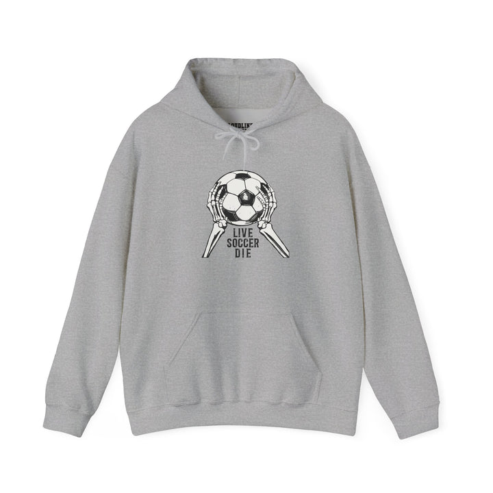 Live Soccer Die Unisex Adult Hooded Sweatshirt