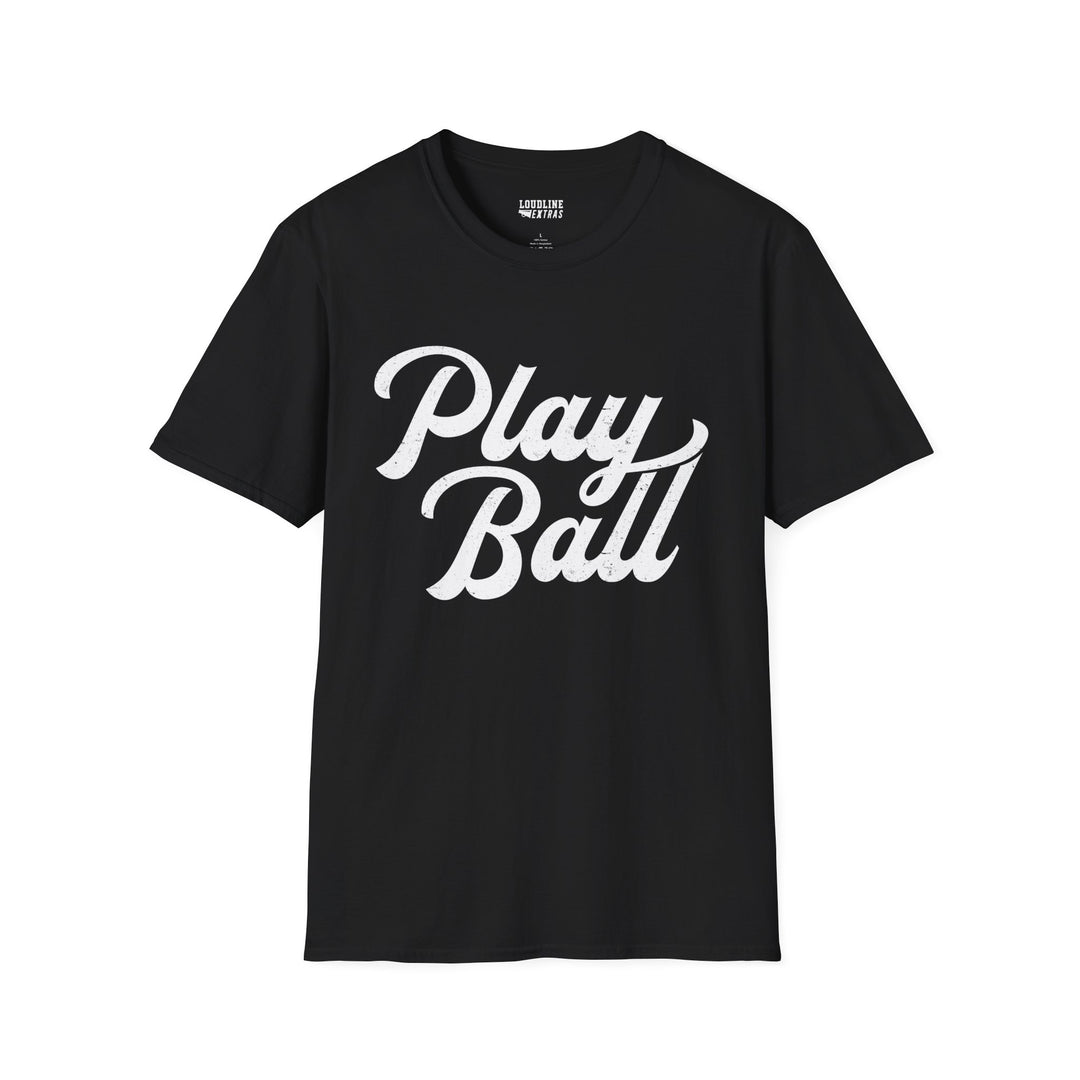 Play Ball Unisex Adult Baseball T-Shirt