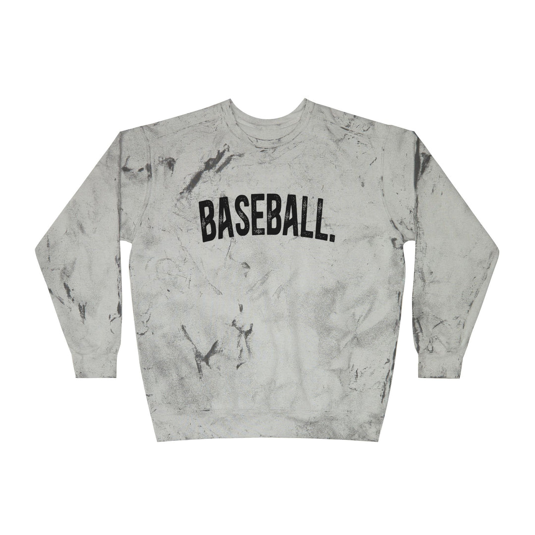 Rustic Design Baseball Unisex Adult Color Blast Crewneck Sweatshirt