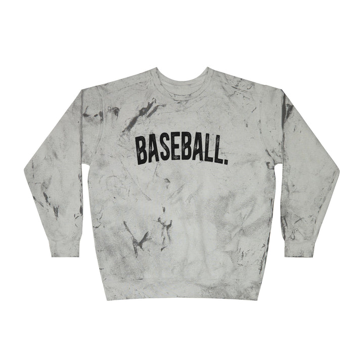 Rustic Design Baseball Unisex Adult Color Blast Crewneck Sweatshirt