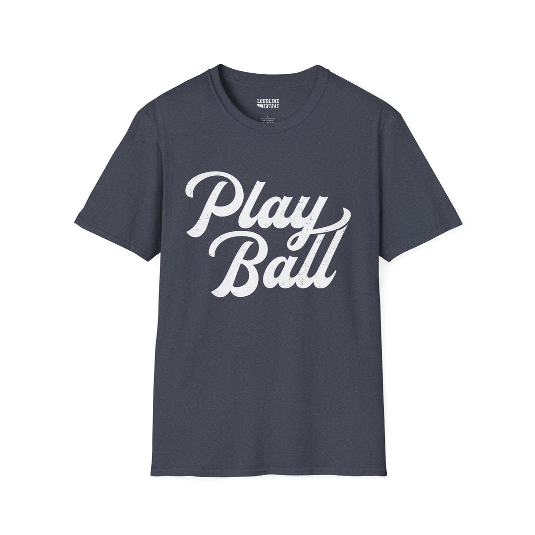 Play Ball Unisex Adult Baseball T-Shirt