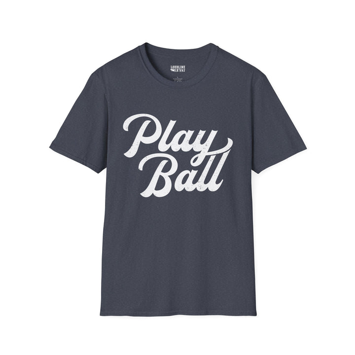 Play Ball Unisex Adult Baseball T-Shirt