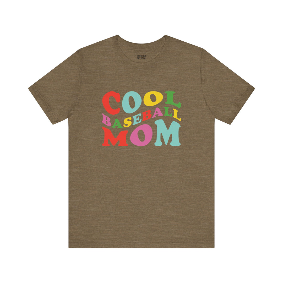 Cool Baseball Mom Unisex Adult T-Shirt