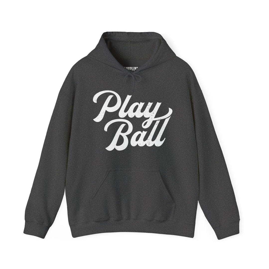 Play Ball Baseball Unisex Adult Hooded Sweatshirt