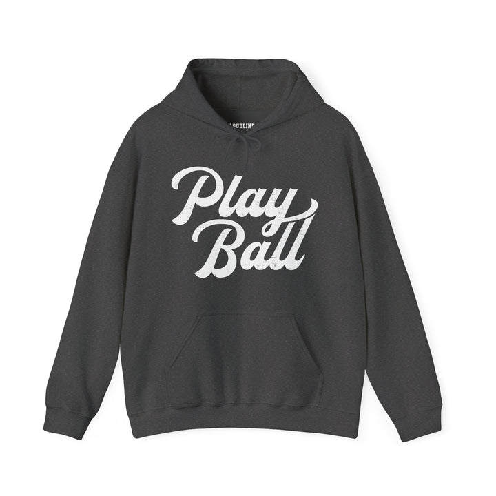 Play Ball Baseball Unisex Adult Hooded Sweatshirt