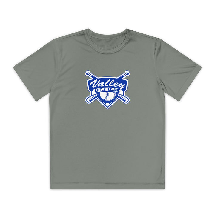 Valley Little League Unisex Youth Short Sleeve Competitor Moisture Wicking T-Shirt