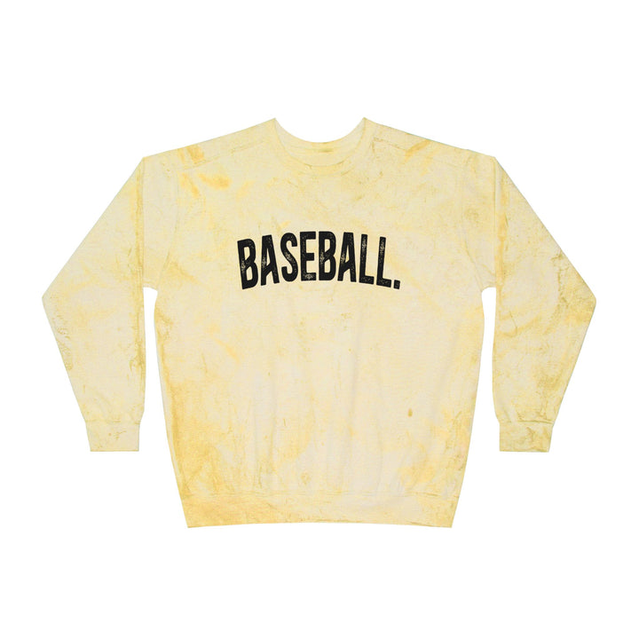 Rustic Design Baseball Unisex Adult Color Blast Crewneck Sweatshirt