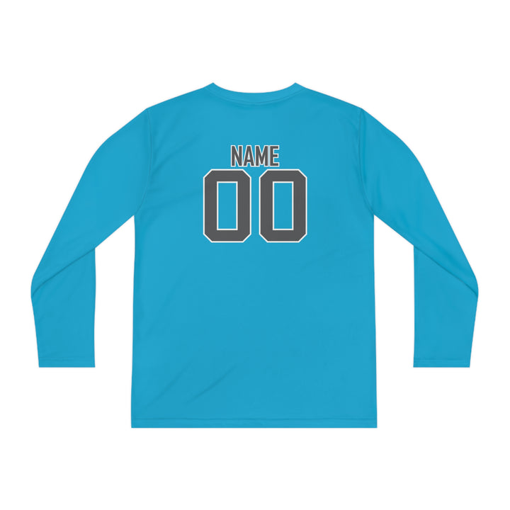 Trenton Soccer Association Unisex Youth Long Sleeve Competitor Moisture Wicking Shirt - Neon Colors