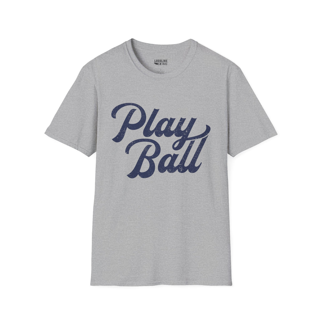 Play Ball Unisex Adult Baseball T-Shirt