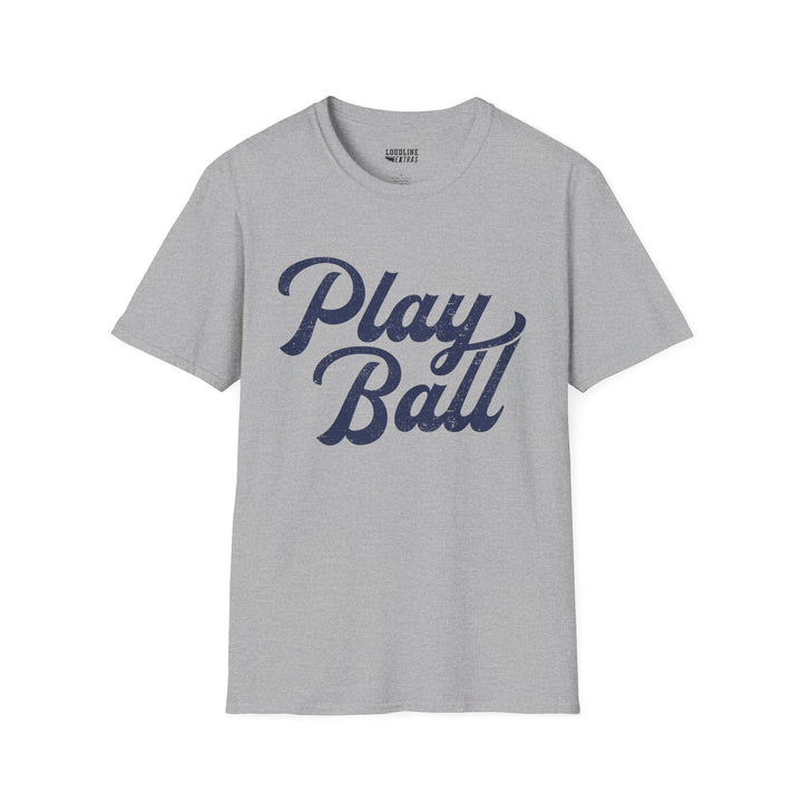 Play Ball Unisex Adult Baseball T-Shirt