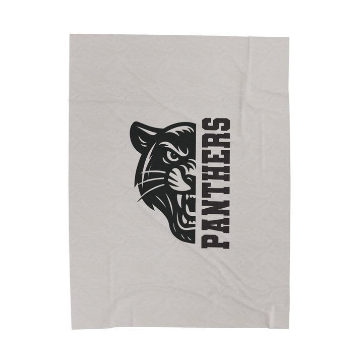 Crown Point Panthers Velveteen Plush Blanket