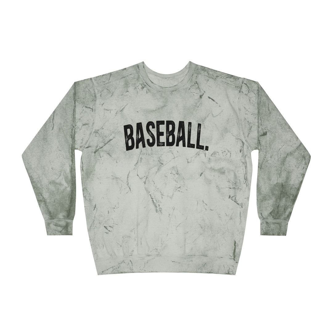 Rustic Design Baseball Unisex Adult Color Blast Crewneck Sweatshirt