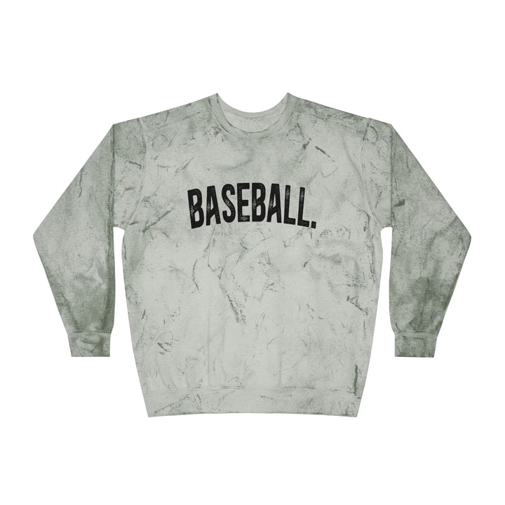 Rustic Design Baseball Unisex Adult Color Blast Crewneck Sweatshirt
