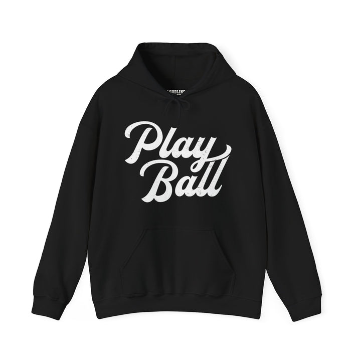 Play Ball Baseball Unisex Adult Hooded Sweatshirt
