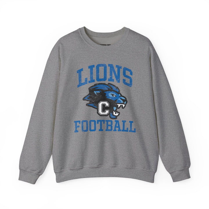 Canton Lions Football &amp; Cheer Unisex Adult Standard Crewneck Sweatshirt - Lions Football Design