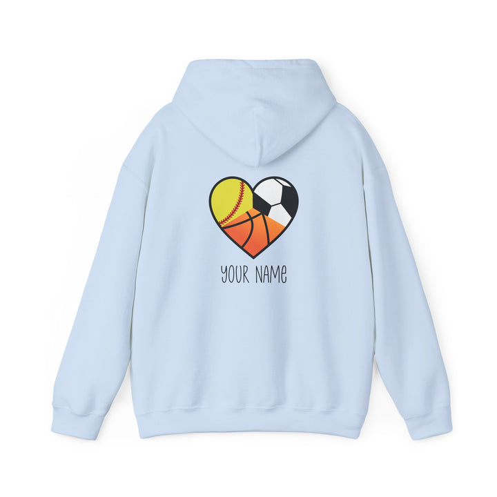 Sports Heart Design Unisex Adult Hoodie