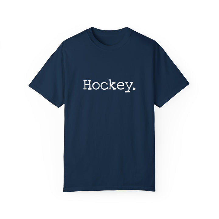 Typewriter Design Hockey Unisex Adult Premium T-Shirt
