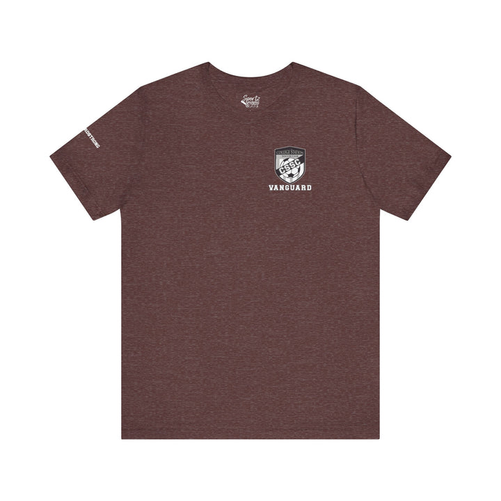 College Station Soccer Club Vanguard Unisex Adult T-Shirt w/ Logo on Left Chest