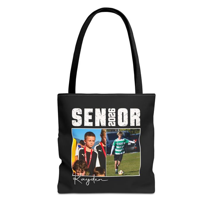 Senior Then vs Now Photo &amp; Name Tote Bag