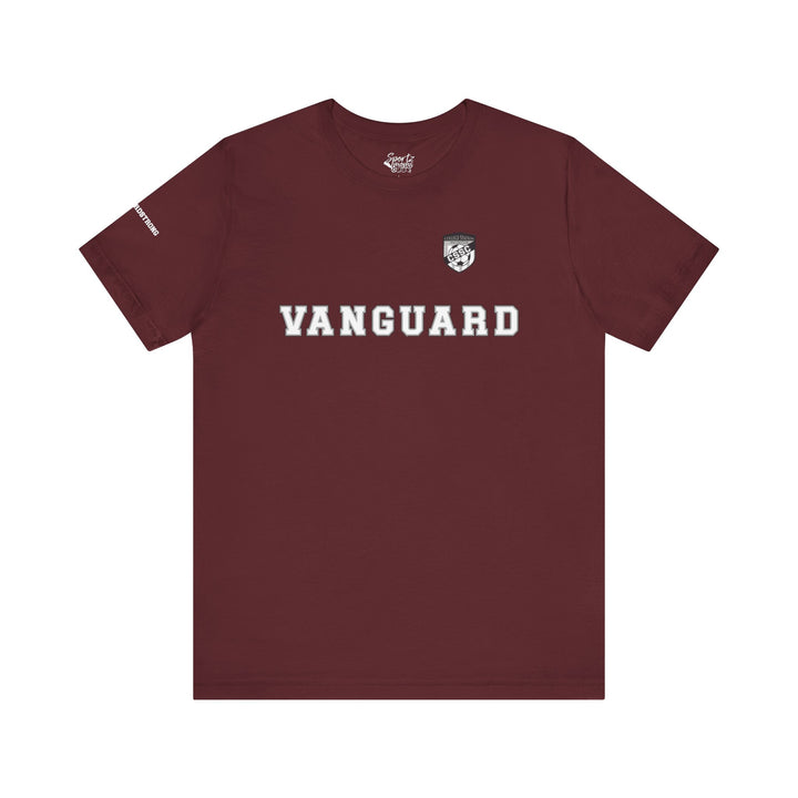 College Station Soccer Club Vanguard Unisex Adult T-Shirt w/ Logo on Left Chest