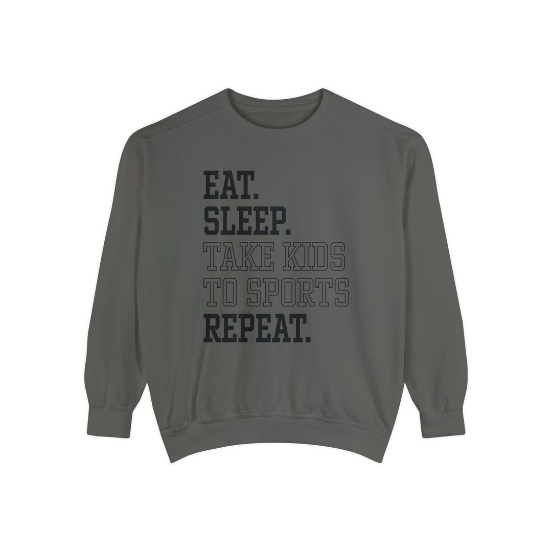 Eat Sleep Take Kids To Sports Repeat Unisex Adult Premium Crewneck Sweatshirt