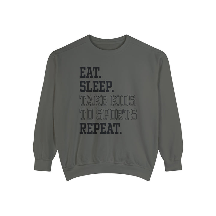 Eat Sleep Take Kids To Sports Repeat Unisex Adult Premium Crewneck Sweatshirt