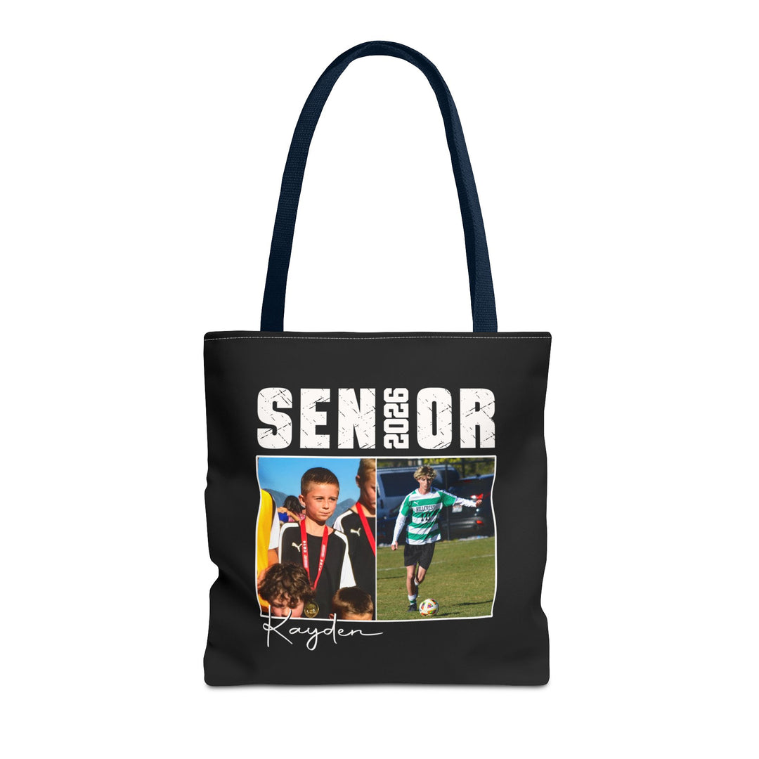 Senior Then vs Now Photo &amp; Name Tote Bag